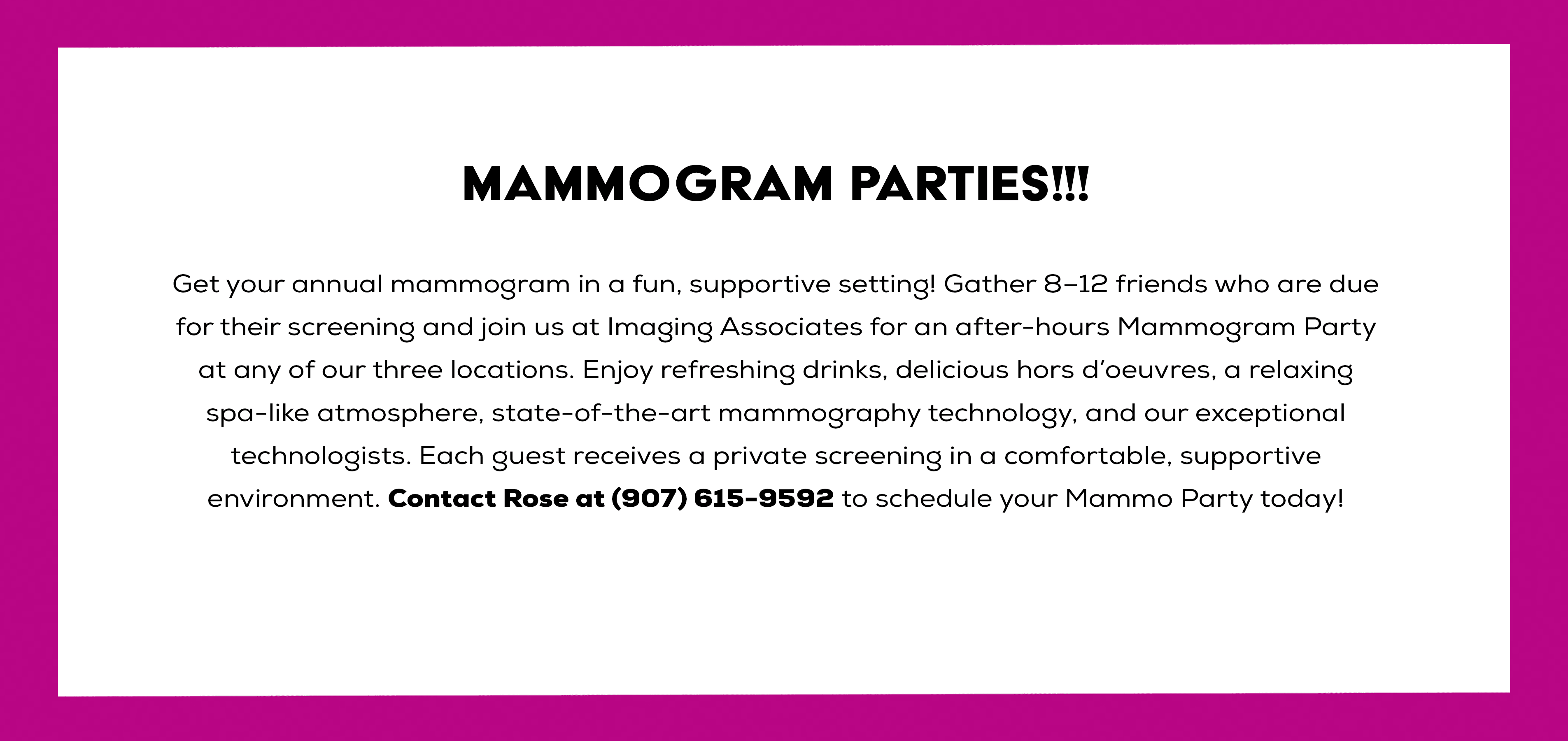 Mammogram Parties